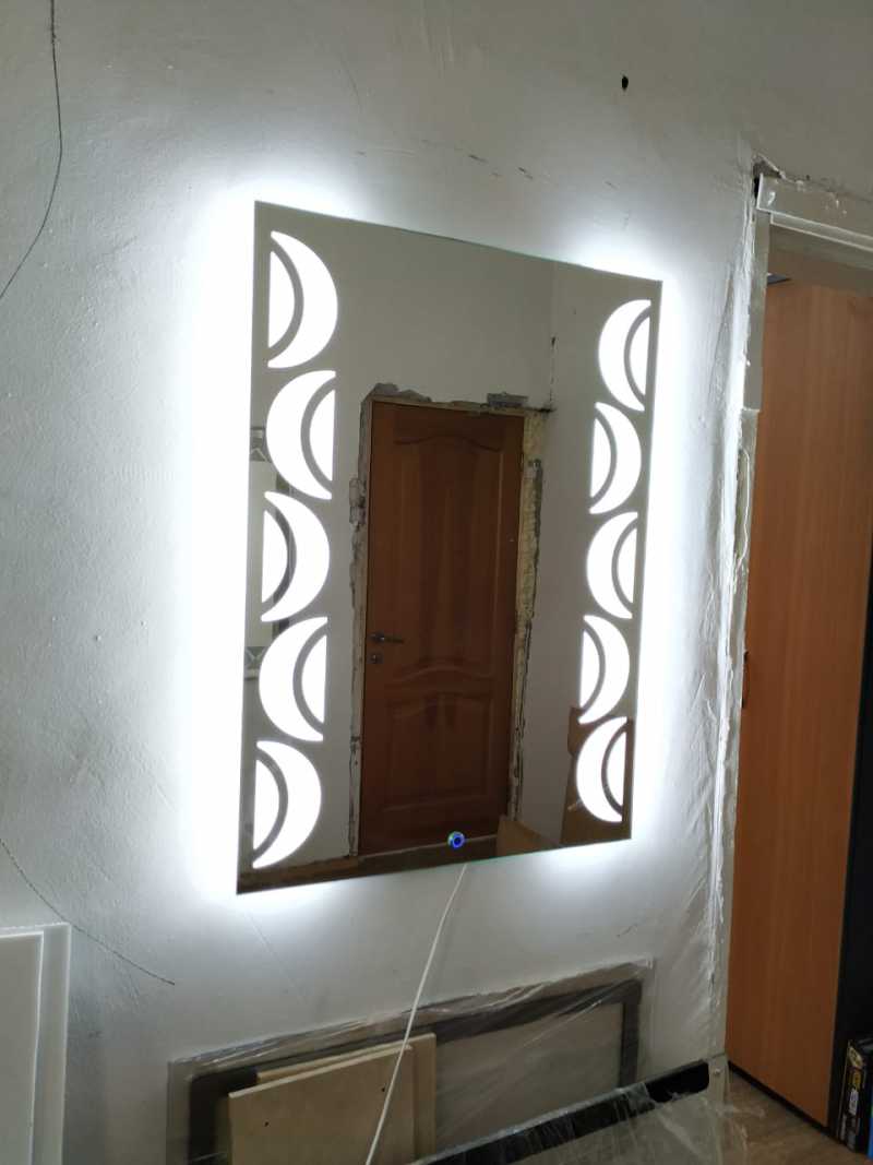прямоугольные зеркала с подсветкой
